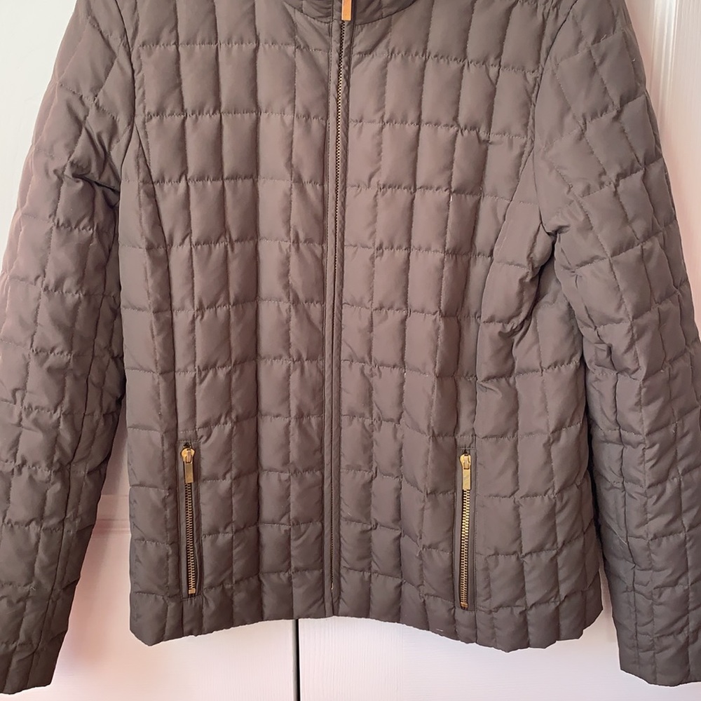 J. Crew Factory Quilted Green Snowcap Jacket Size… - image 5